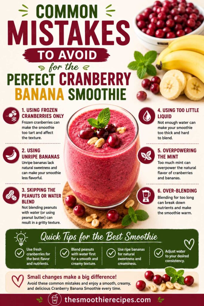 Common smoothie mistakes to avoid in healthy breakfast smoothie