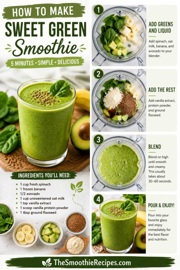 How to Make a Sweet Green Smoothie