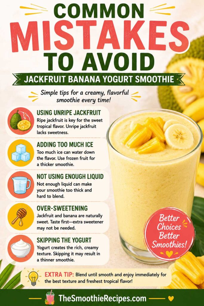 Jackfruit Banana Yogurt Smoothie Recipe Common mistakes to avoid