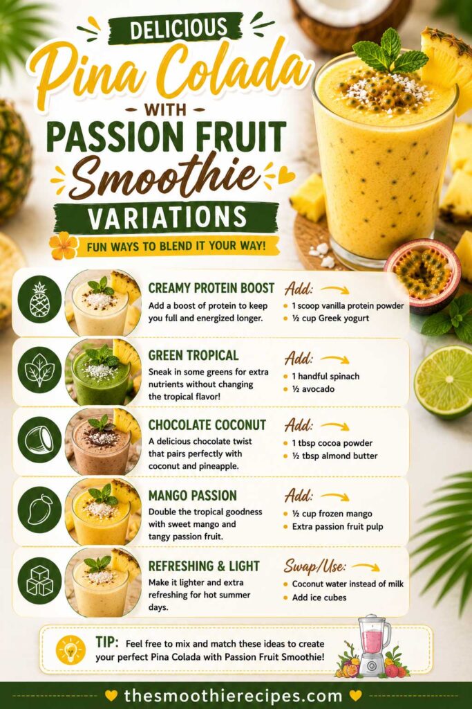 Pina Colada with Passion Fruit Delicious Recipe Variations