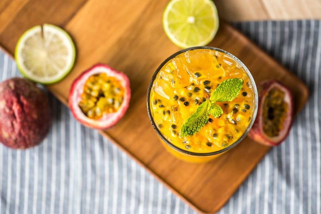 Pina Colada with Passion Fruit