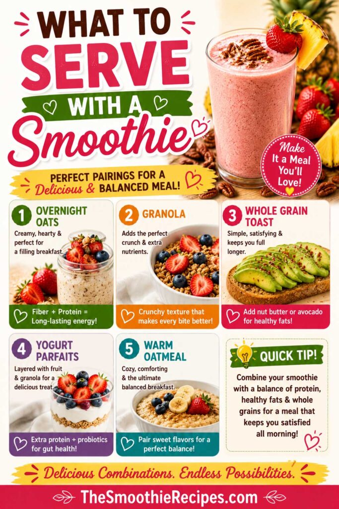 Pineapple Pecan Strawberry Smoothie recipe pairing