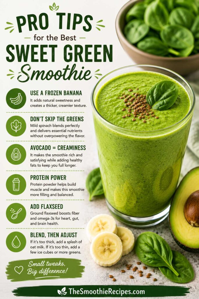 Sweet Green Smoothie Pro Tips