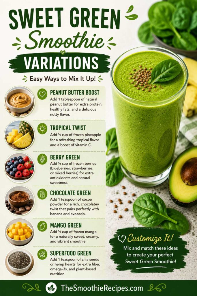 Sweet Green Smoothie Variations