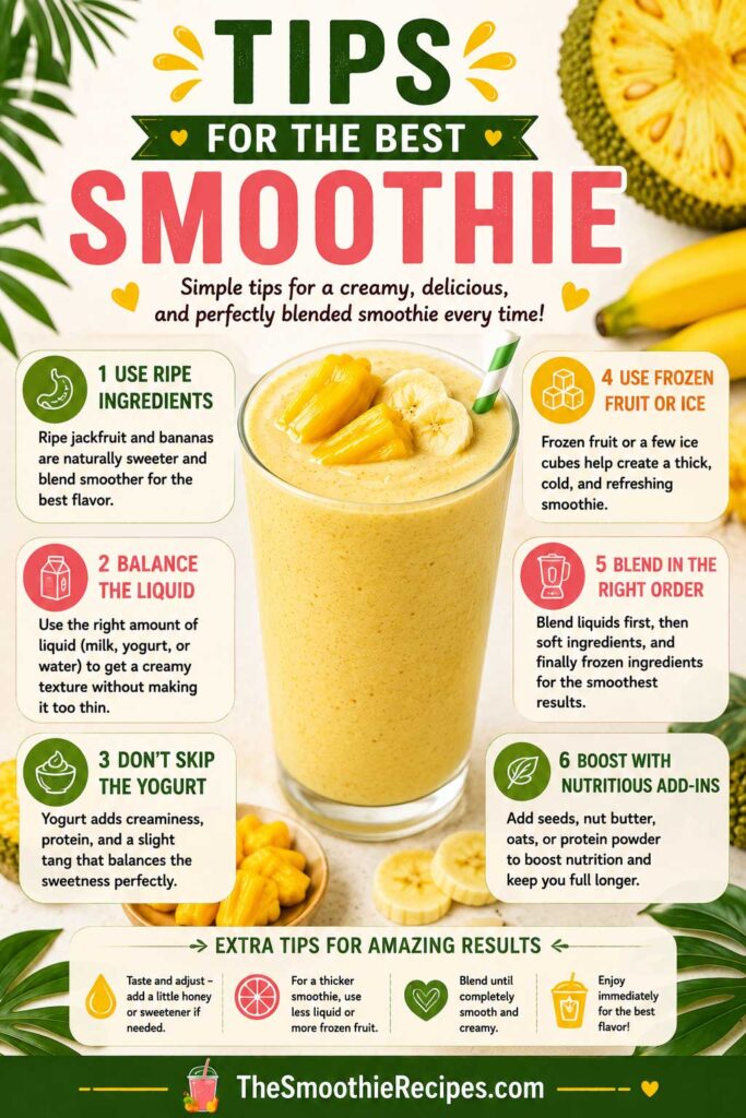 Tips For Best Jackfruit Banana Yogurt Smoothie