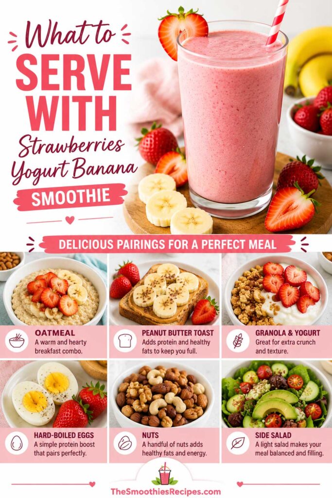 What To Serve With It strawberry yogurt smoothie