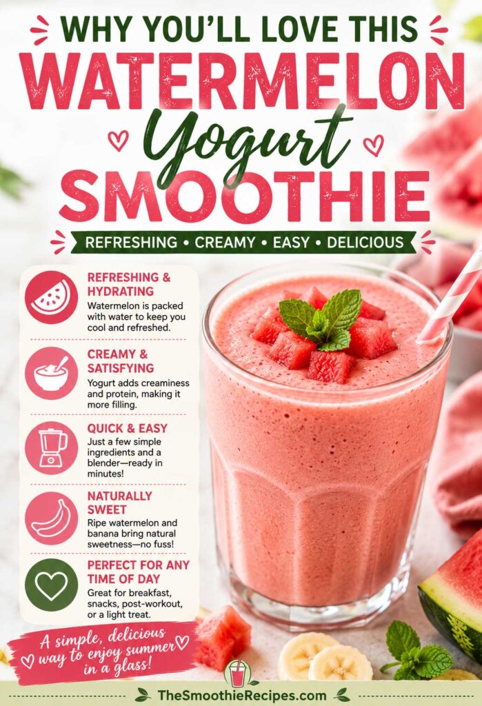 Why You will Love This Watermelon Yogurt Smoothie