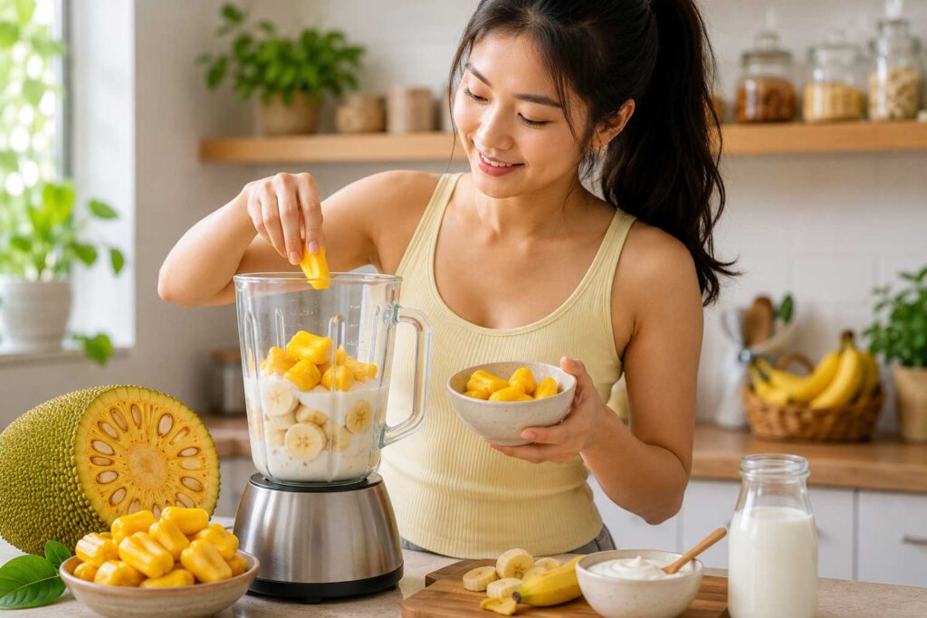 You Will Love This Jackfruit Banana Yogurt Smoothie