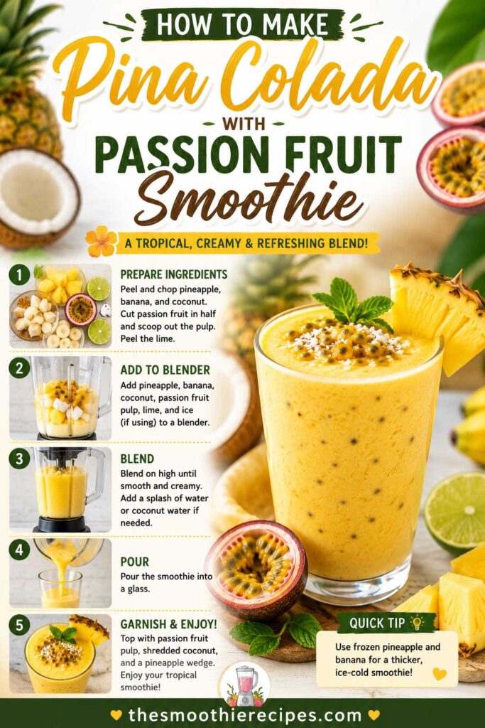 how to make passion fruit smoothie recipe