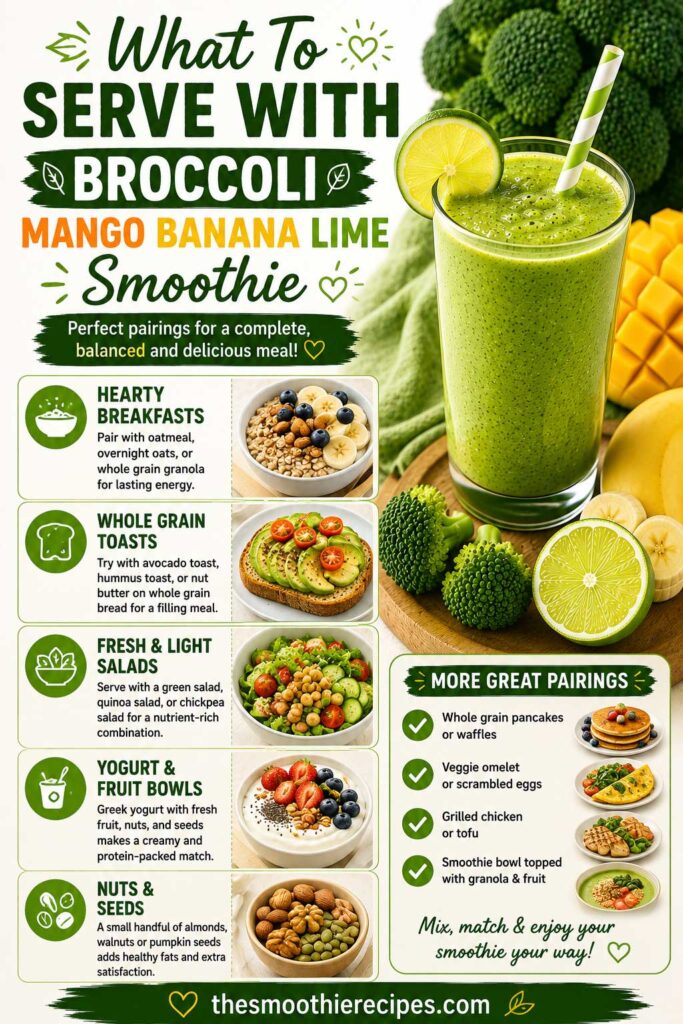 mango broccoli smoothie food pairing guide
