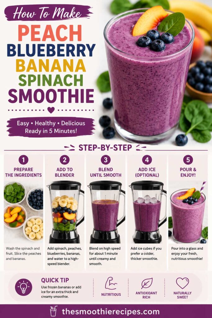 peach blueberry smoothie recipe