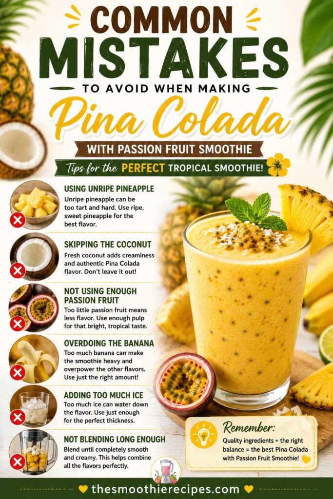 pineapple coconut smoothie recipe Common Mistakes to Avoid