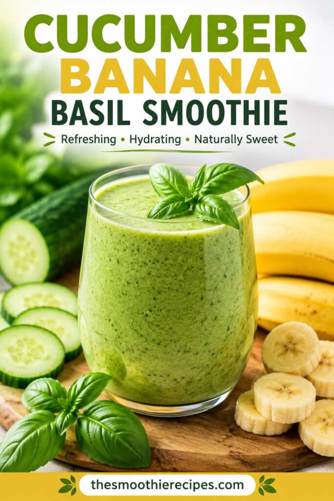 what is Cucumber banana basil smoothie recipe