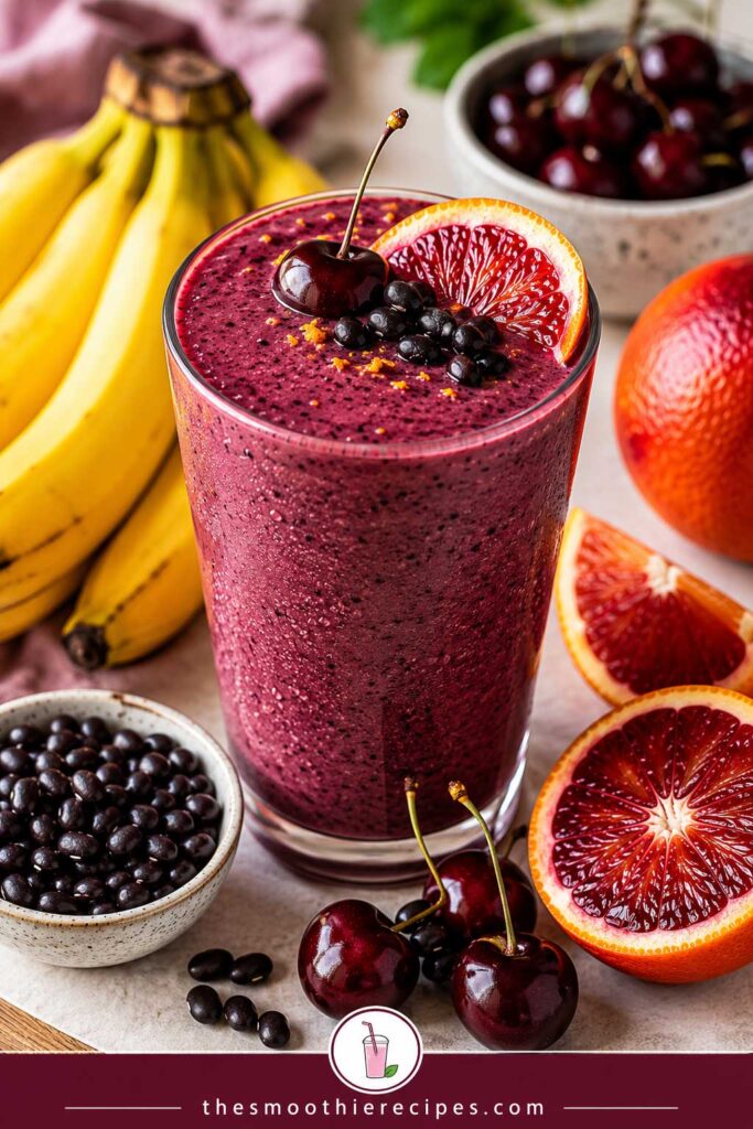 What Is a black bean cherry orange smoothie