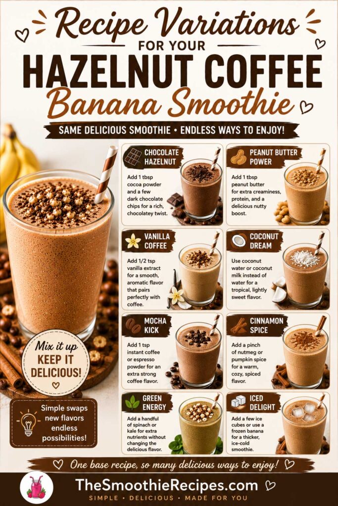 Hazelnut coffee smoothie recipe variations
