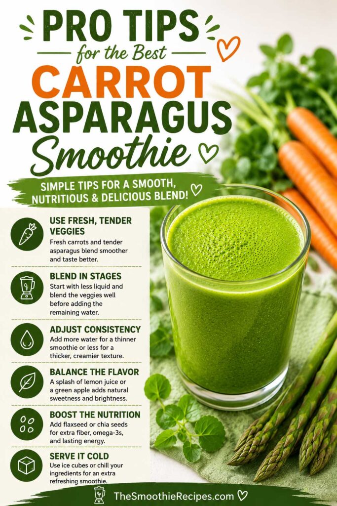 Expert Tips for the Best Carrot Asparagus Smoothie