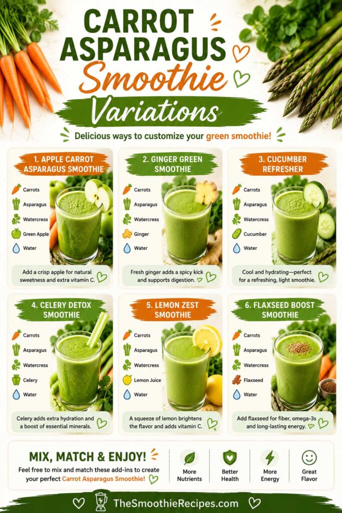Health Benefits of Carrots Asparagus and Watercress vegan green smoothie