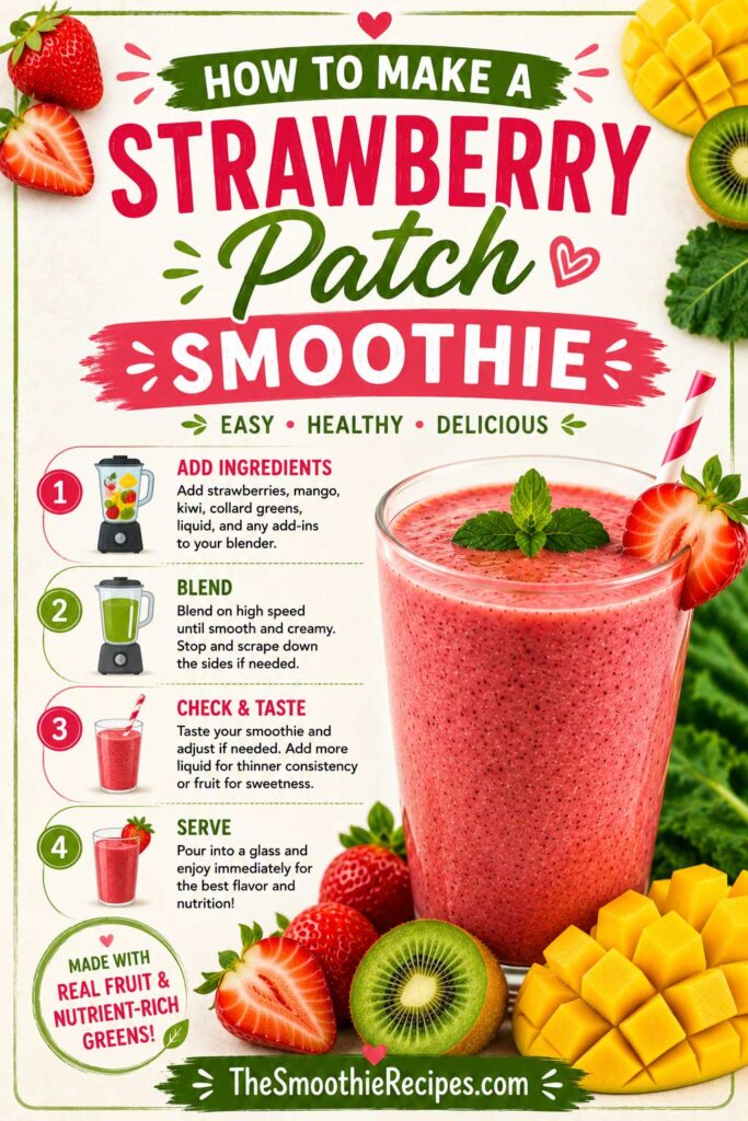 How To Make Strawberry Patch Smoothie recipe