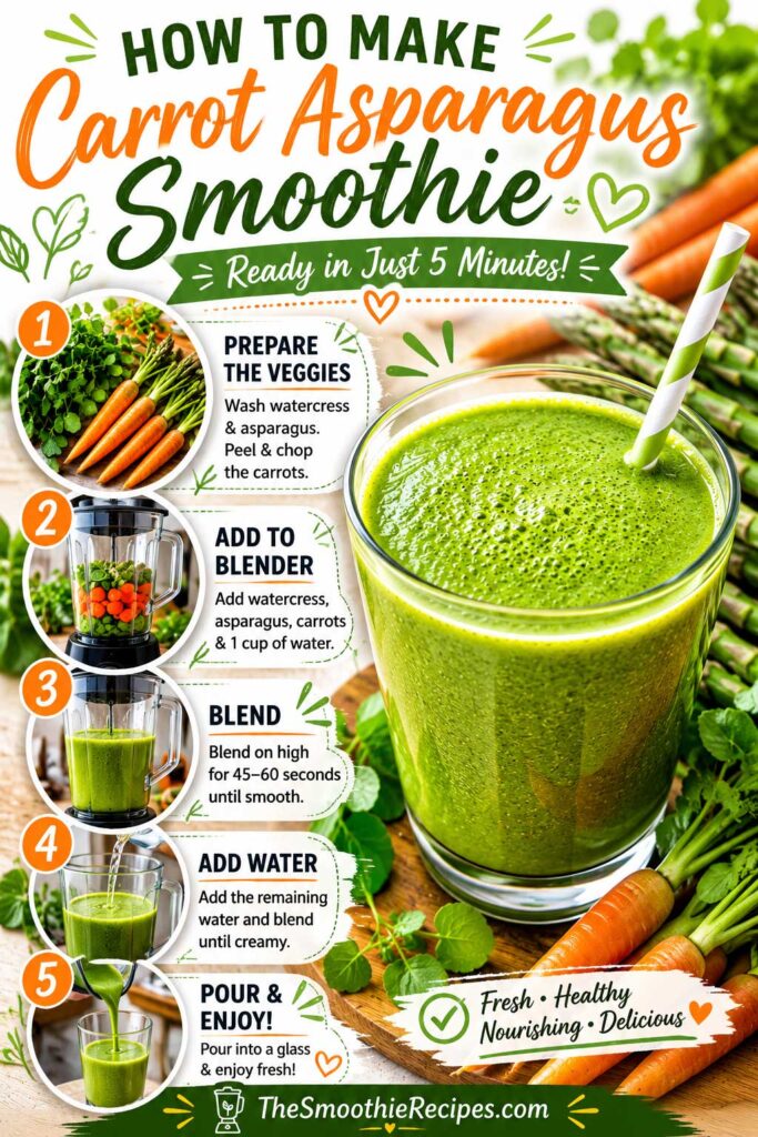 How to Make a Carrot Asparagus Smoothie recipe