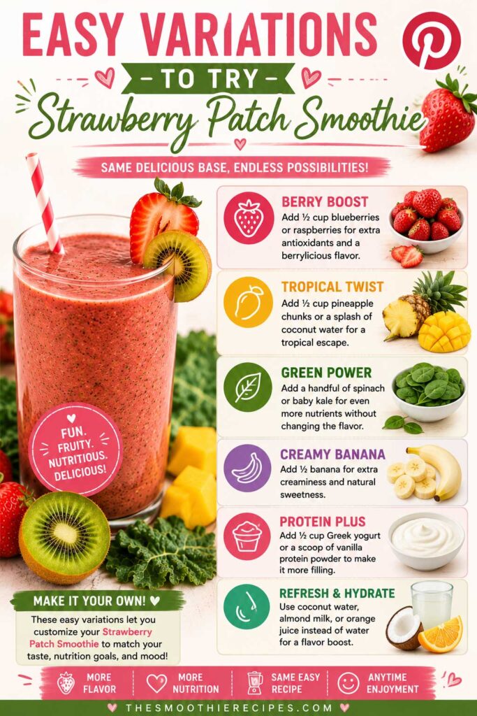 Strawberry Patch Smoothie Variations recipes