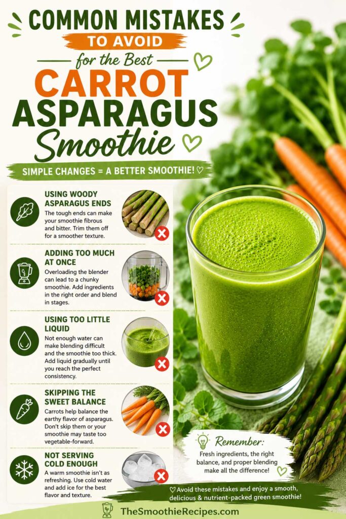 easy green smoothie with asparagus Common Mistakes to Avoid