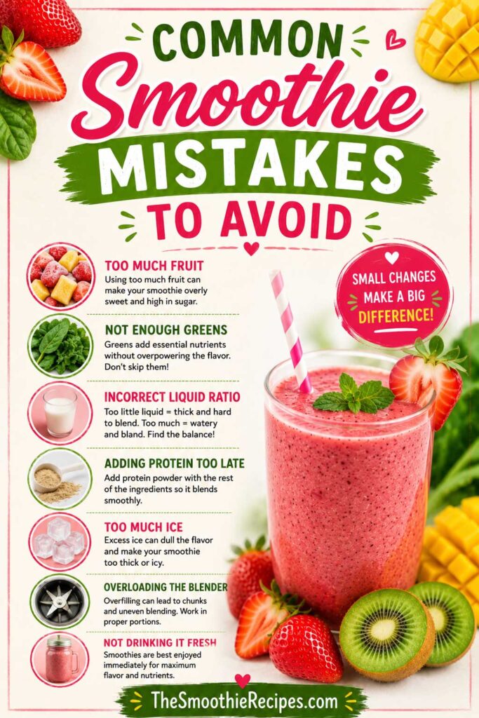 healthy strawberry smoothie recipe Common Smoothie Mistakes To Avoid