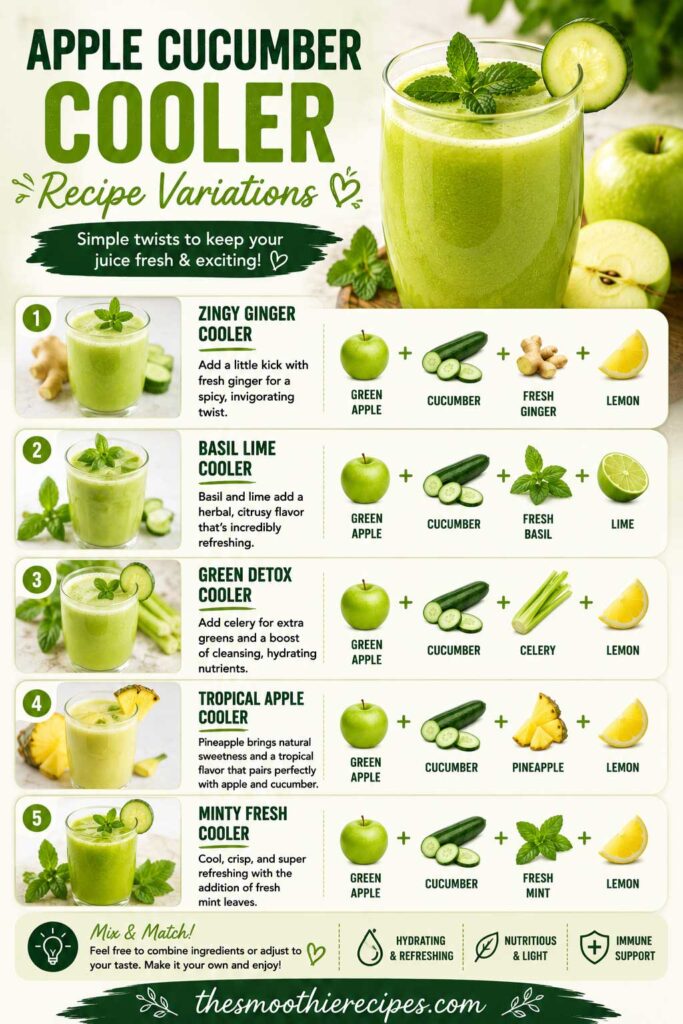 Apple Cucumber Cooler Recipe Variations homemade apple juice