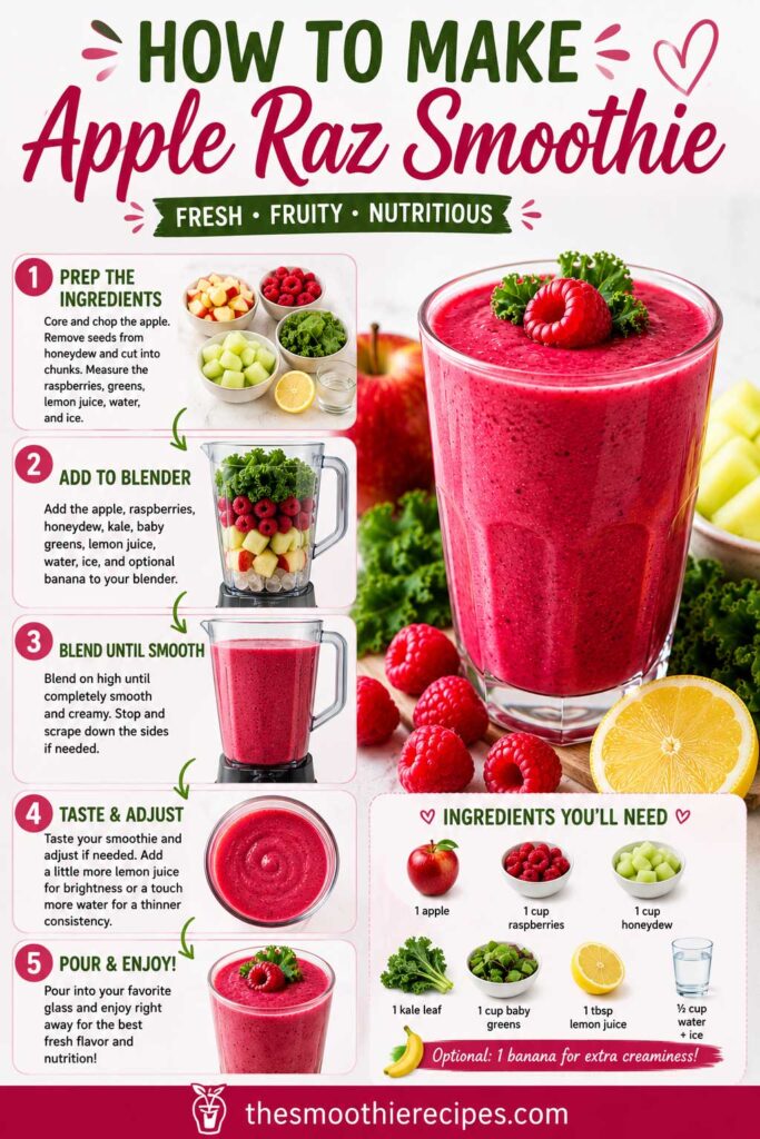 Apple Raspberry Smoothie Recipe Guide
