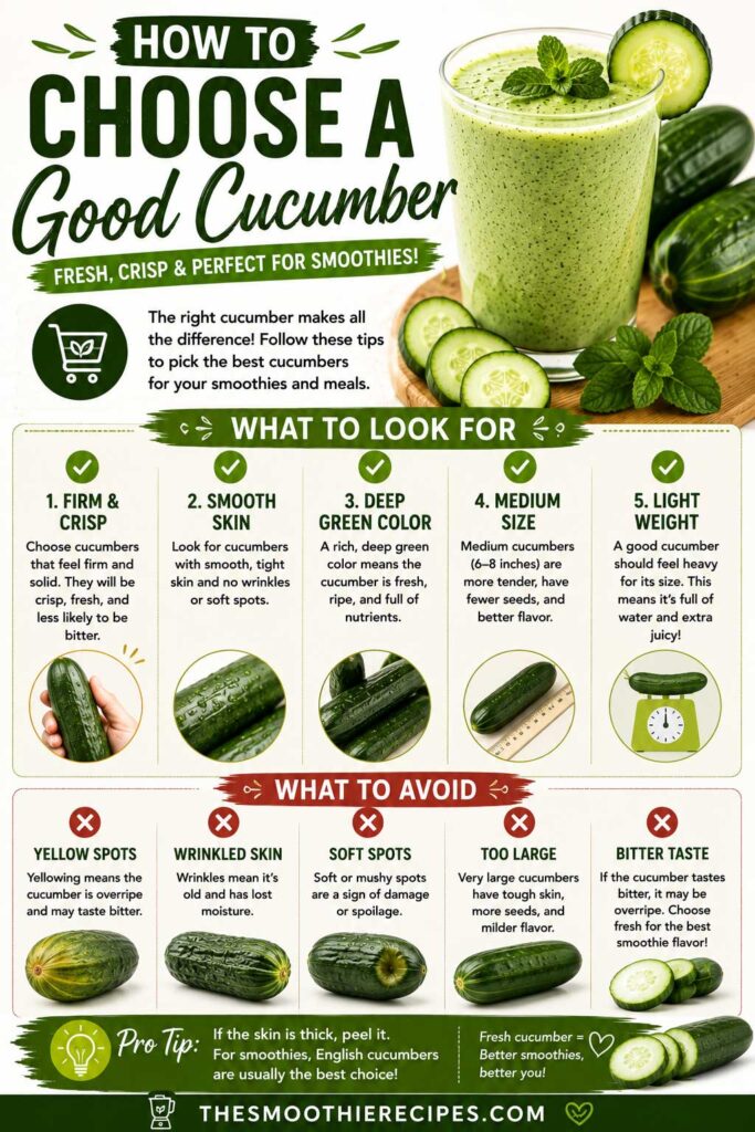 Cucumber Selection Guide Infographic