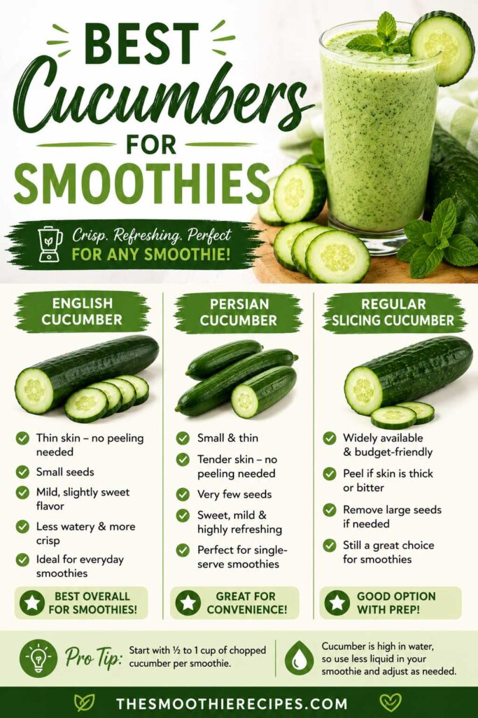 Cucumber Smoothie Guide Infographic