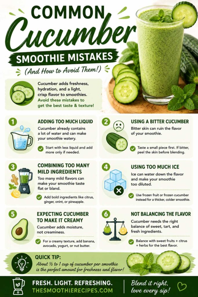 Cucumber Smoothie Mistakes Guide