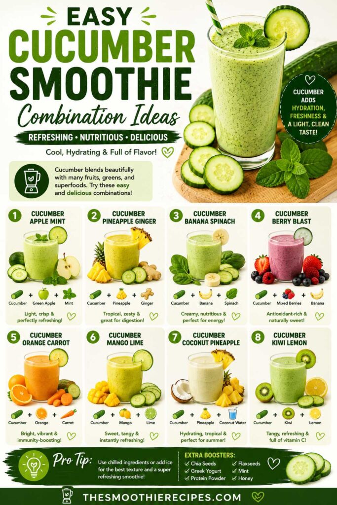 Easy Cucumber Smoothie Combination Ideas