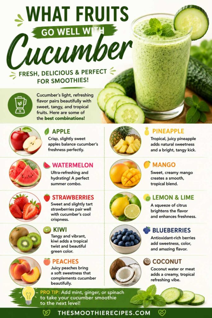 What Fruits Go Well With Cucumber for smoothies