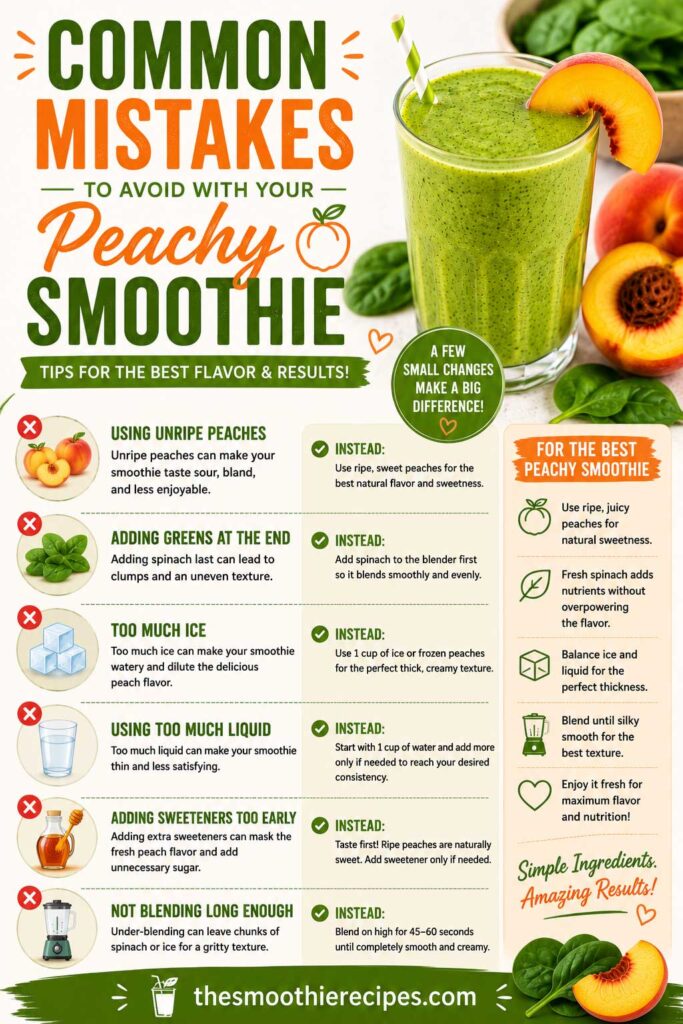 peach smoothie recipe Common Mistakes to Avoid