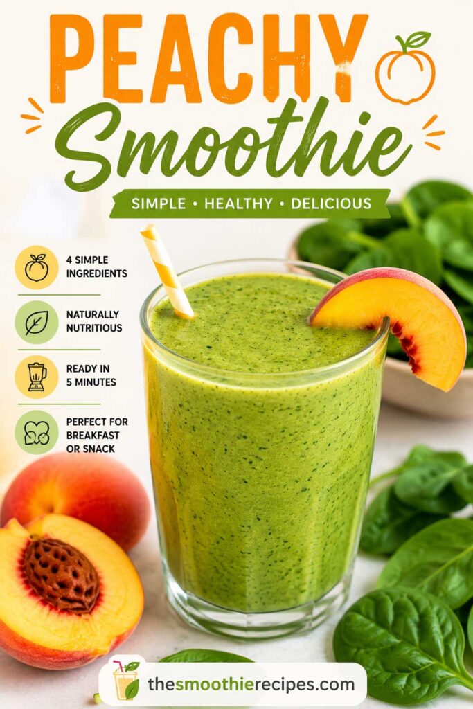 peach spinach smoothie recipe