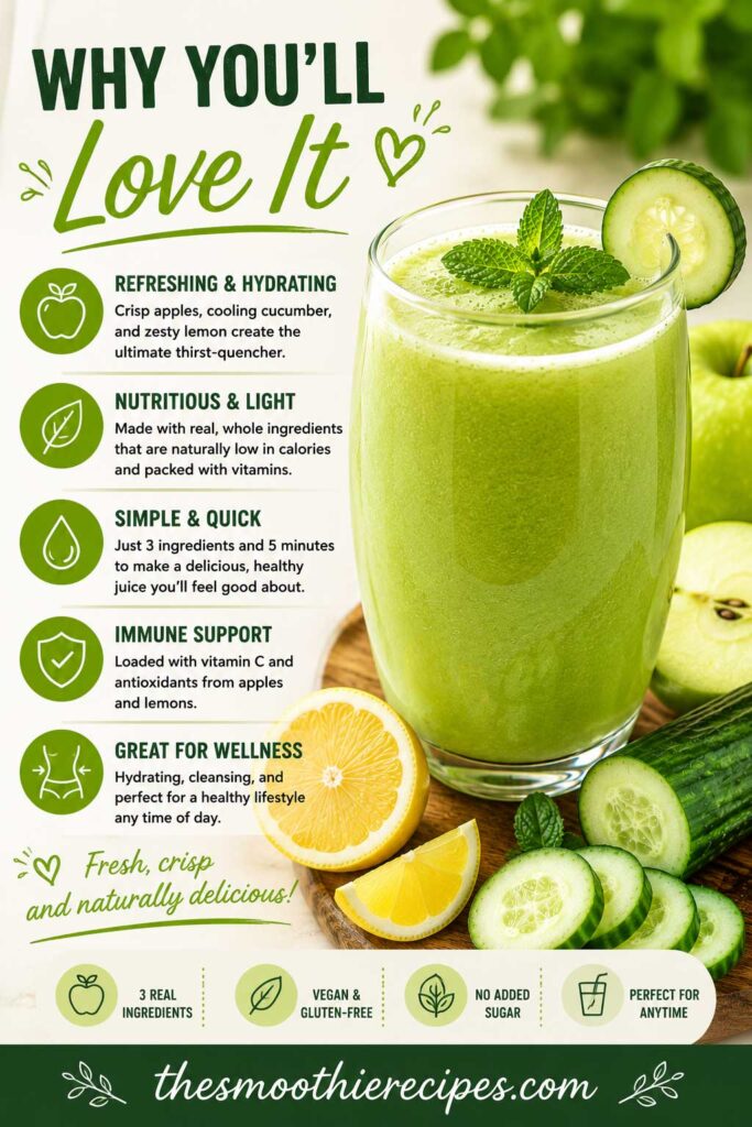 people love cucumber apple juice recipe