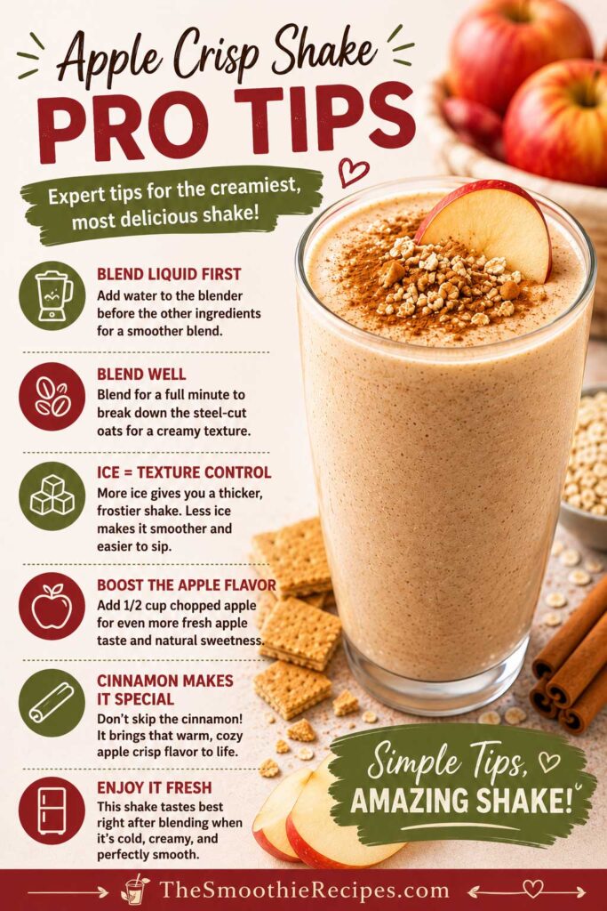Expert Tips for the Best Apple Crisp Shake