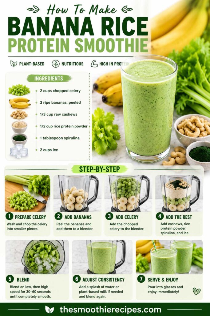 How to Make a Banana Rice Protein Smoothie recipe