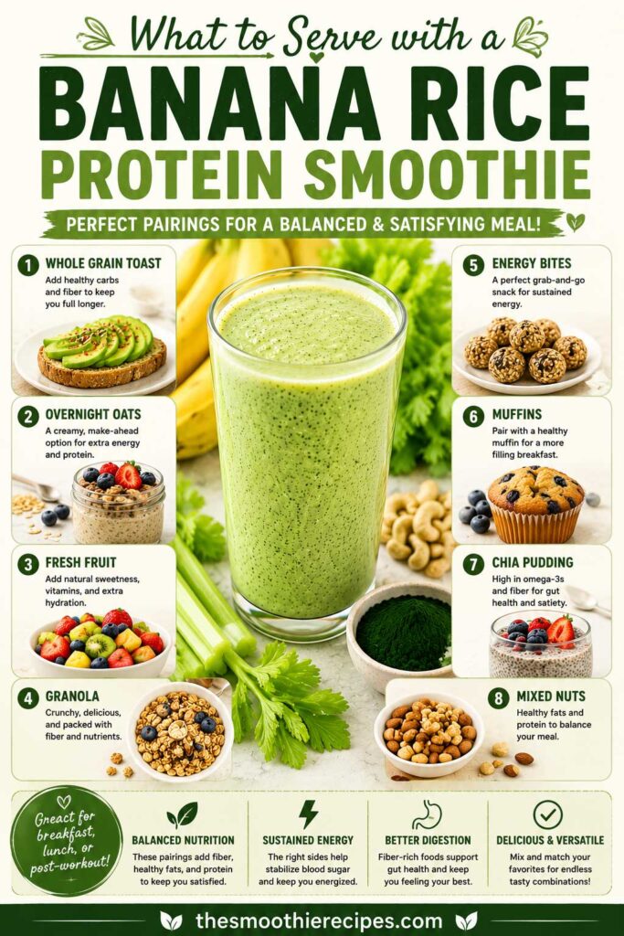 What to Serve with a Banana Rice Protein Smoothie
