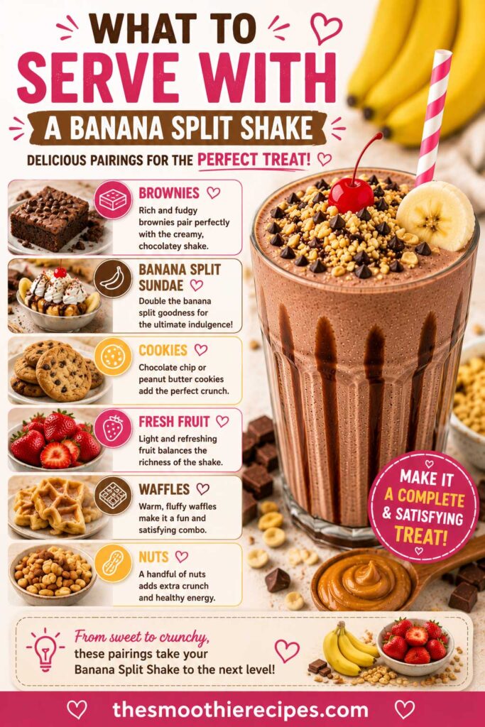 What to Serve with a Banana Split Shake recipe