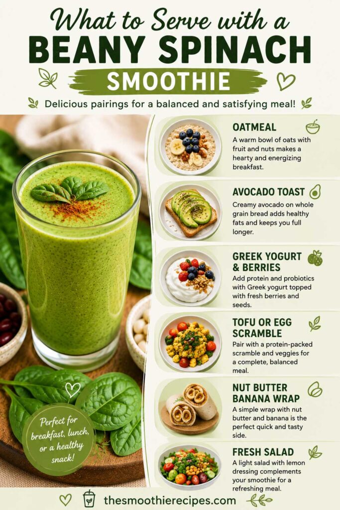 What to Serve with a Beany Spinach Smoothie