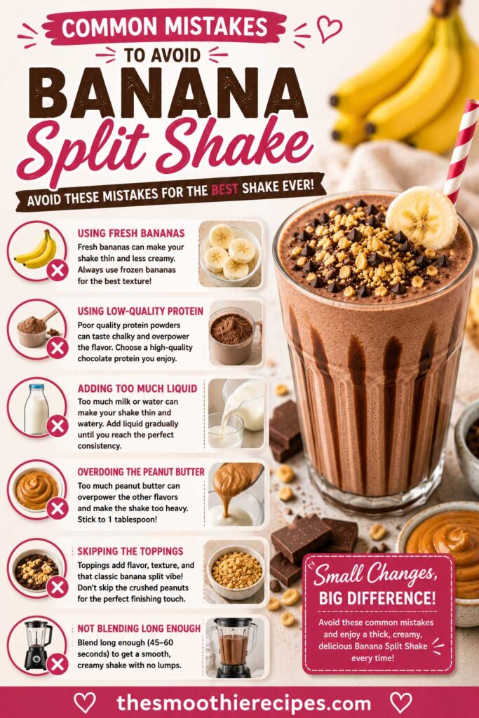 healthy banana split shake Common Mistakes to Avoid