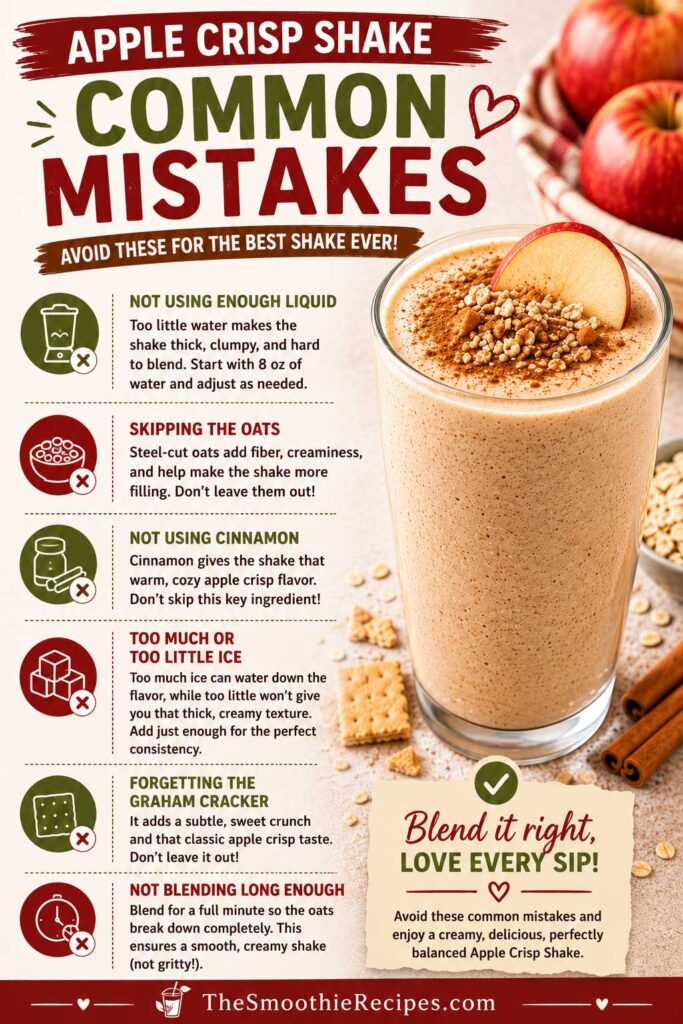 high protein apple smoothie Apple Crisp Shake Mistakes Guide