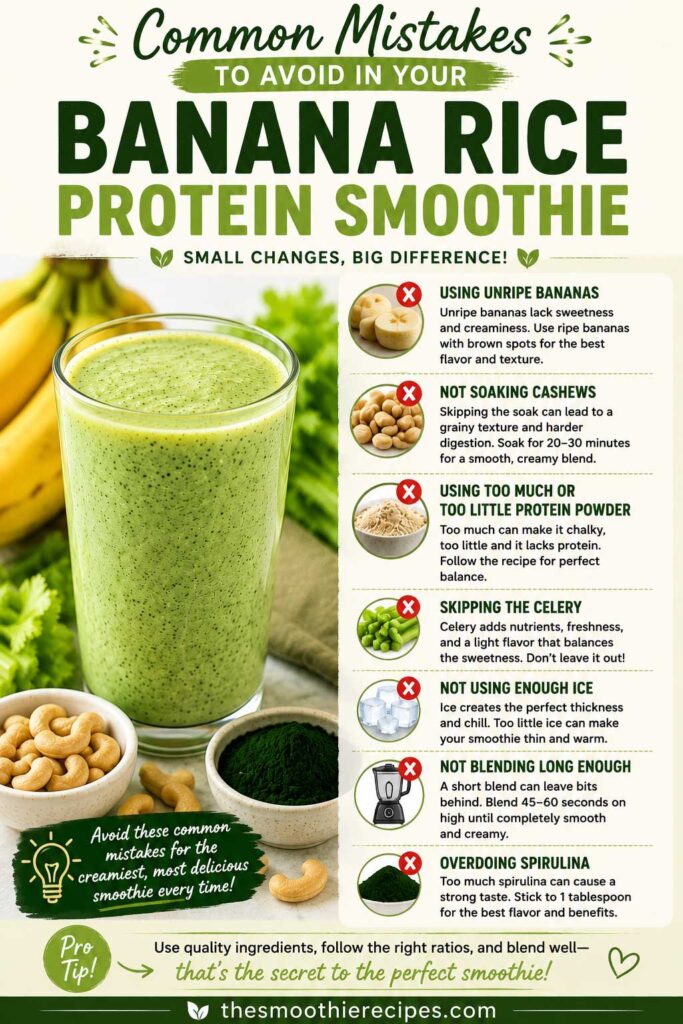 high protein smoothie recipe Common smoothie mistakes to avoid