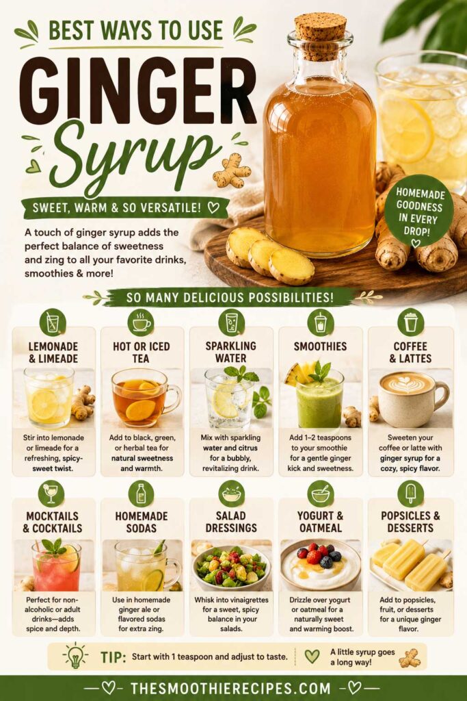Best Ways To Use Ginger Syrup