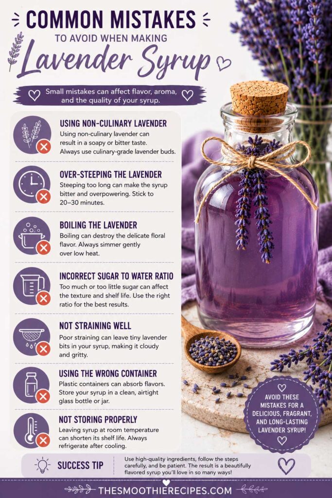 Common Mistakes to Avoid When Making Lavender Syrup