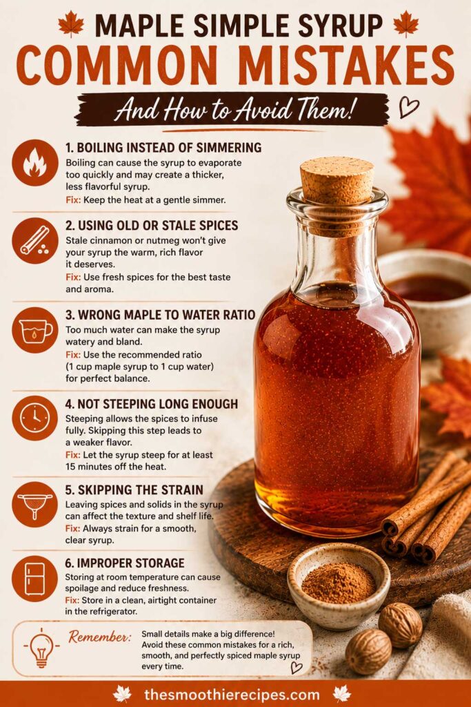 Common Mistakes to Avoid when  making maple drink syrup