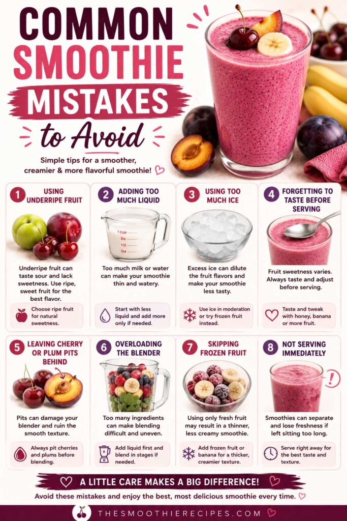 Common plum smoothie recipe Mistakes To Avoid