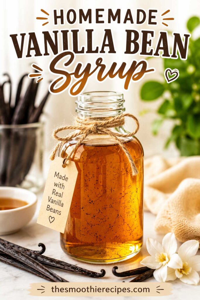 DIY vanilla bean syrup recipe