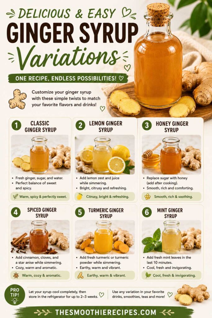 Ginger Syrup Variations recipes